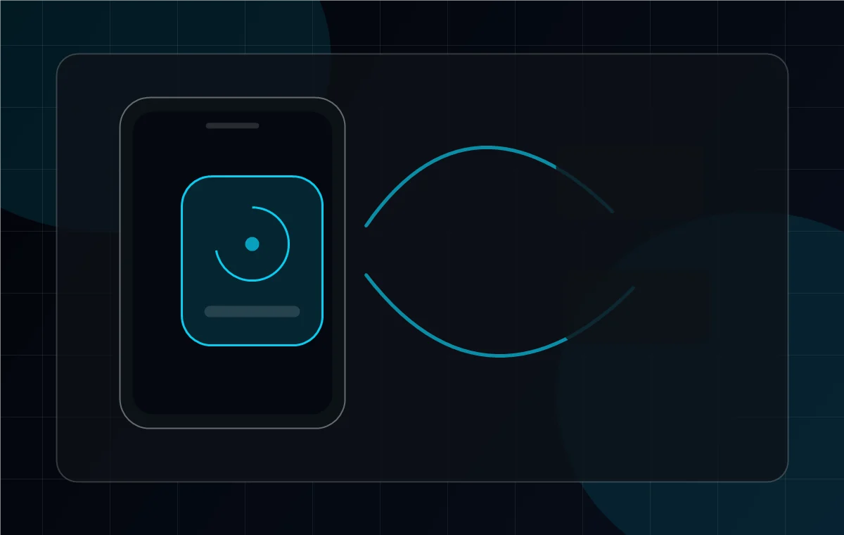 Abstract SuperFlex HealthKit sync visual with connected health cards