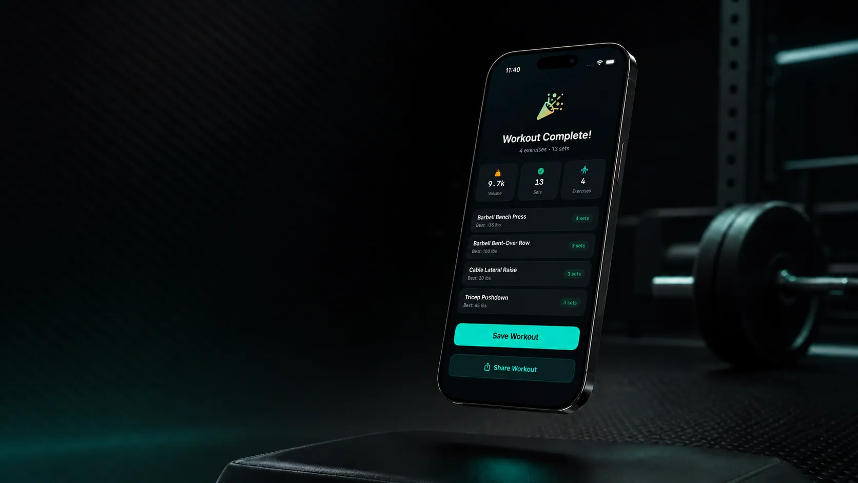 SuperFlex shown on iPhone with planned workouts